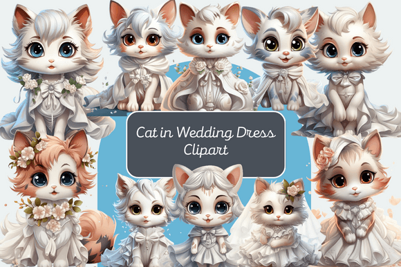 Adorable Feline Nuptials: Creative Uses for Cat Clipart