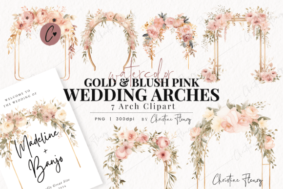 Golden Romance: Styling Your Event with Watercolor Wedding Arches
