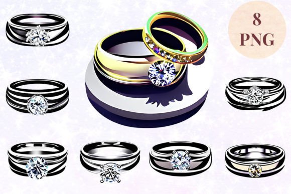 Stunning Wedding Ring Clipart: 62 Designs for Every Project