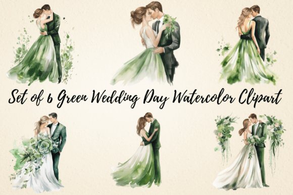 Watercolor Greens for Your Wedding Stationery