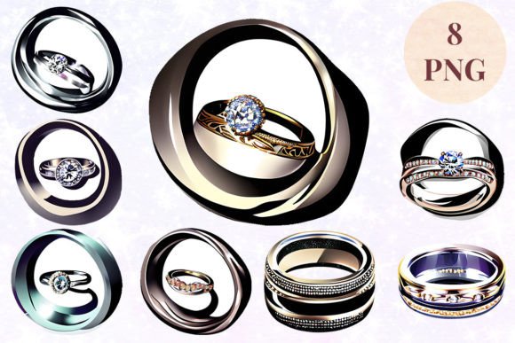 Wedding Ring 72 Clipart PNG: Instant Elegance for Your Projects