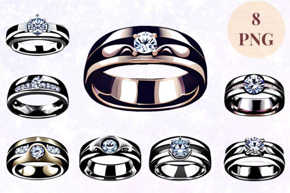 Wedding Ring Clipart: A Digital Asset for Creative Professionals