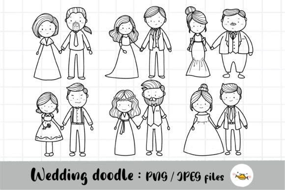 Wedding Stick Figure Clipart: A Designer's Secret for Personal Touches